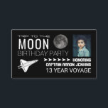 Shuttles Trip to the Moon, Birthday Party Ticket Informatiekaartje<br><div class="desc">De Kaarten van de slag van Shuttles naar de Maan, de Nobelprijs van de Vergroting van de Partij van de Maan door de Opslag van het Visitekaartje. Geen enveloppen nodig, geef deze gewoon aan je kind om iedereen op school uit te leveren. Snel, eenvoudig en cool. Pas deze uitnodigingskaarten eenvoudig...</div>