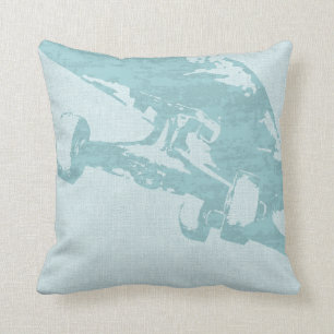 Shuvit Shove-it Skateboard Pillow Seafoam Blue Kussen