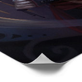 SHWANN: De futuristische Samurai DJ Poster (Hoek)