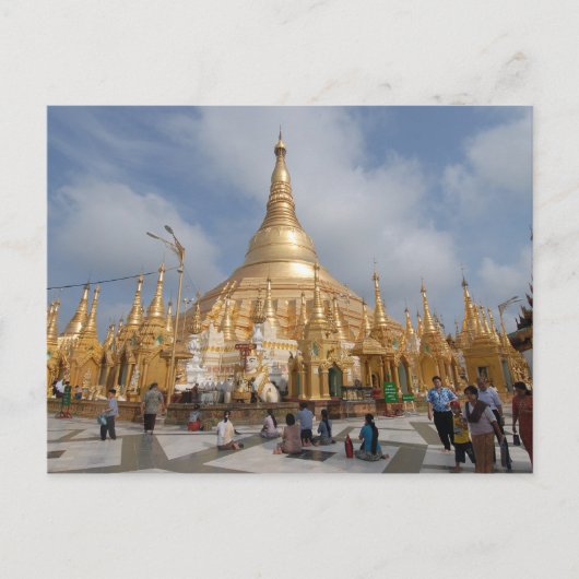 Shwe Dagon Pagoda Briefkaart (Voorkant)