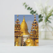 Shwe Zigon Pagoda complex in Bagan (Pagan), Briefkaart (Staand voorkant)