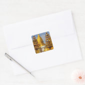 Shwe Zigon Pagoda-complex in Bagan (Pagan), Vierkante Sticker (Envelop)