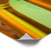 Shwedagon Pagoda bij nacht, Myanmar Poster (Hoek)