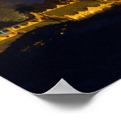 Shwedagon Pagoda bij nacht Poster (Hoek)