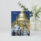shwedagon pagoda briefkaart (Staand voorkant)
