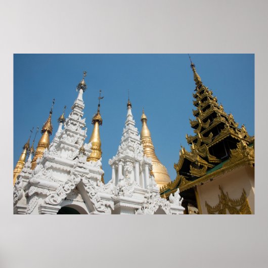 Shwedagon Pagoda Exterior Poster (Voorkant)