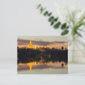 Shwedagon Pagoda, Myanmar, Yangon Briefkaart (Staand voorkant)
