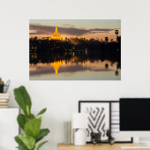 Shwedagon Pagoda, Myanmar, Yangon Poster (Thuiskantoor)