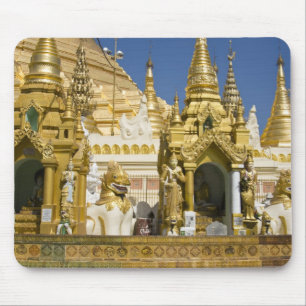 Shwedagon Pagoda (Paya), grote tempel site die Muismat