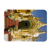 Shwedagon Pagoda (Paya), grote tempelsite die 4 Magneet (Horizontaal)