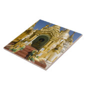 Shwedagon Pagoda (Paya), grote tempelsite die 4 Tegeltje (Zijkant)