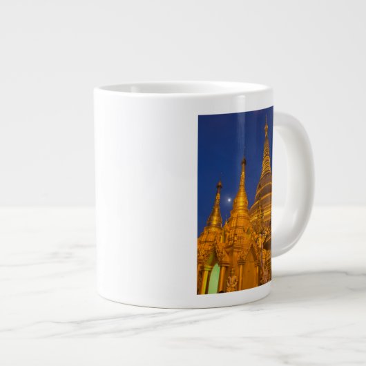 Shwedagon Pagoda 's nachts, Myanmar Grote Koffiekop (Voorkant rechts)