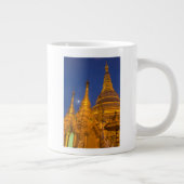Shwedagon Pagoda 's nachts, Myanmar Grote Koffiekop (Rechts)