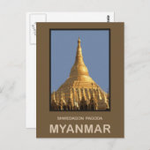 Shwedagon Pagoda Yangon Myanmar Briefkaart (Voorkant / Achterkant)
