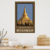 Shwedagon Pagoda Yangon Myanmar Poster (Keuken)