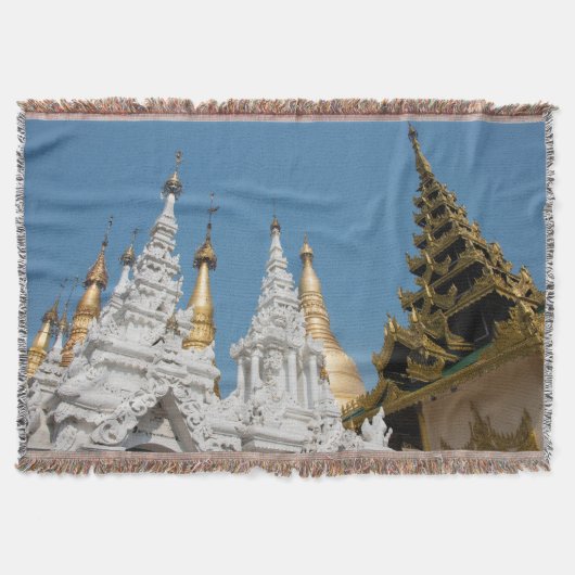 Shwedagon Pagode Exterieur Deken (Voorkant)