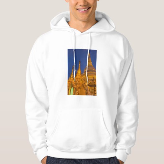 Shwedagon Pagode 's nachts, Myanmar Hoodie (Voorkant)