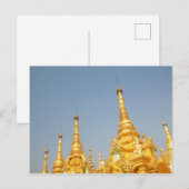 Shwedagon Pagode, Yangon, Myanmar Briefkaart (Voorkant / Achterkant)