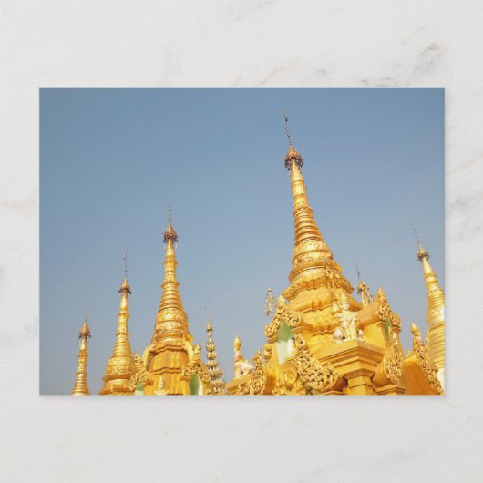 Shwedagon Pagode, Yangon, Myanmar Briefkaart (Voorkant)