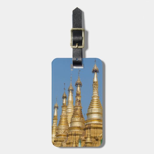 Shwedagon-pagodespitsen Bagagelabel (Voorkant verticaal)