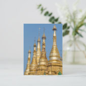 Shwedagon-pagodespitsen Briefkaart (Staand voorkant)