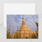 Shwedagon Paya Briefkaart (Voorkant / Achterkant)