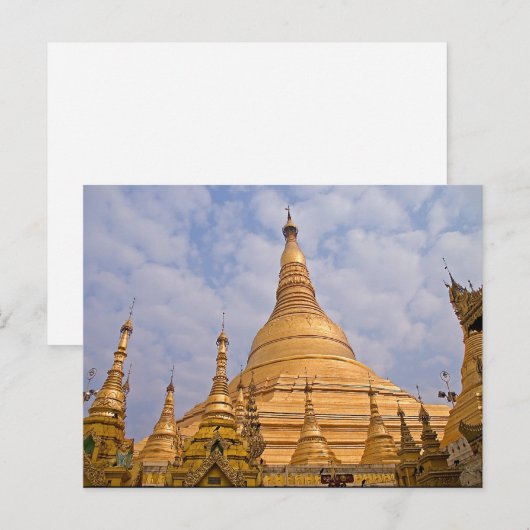 Shwedagon Paya Briefkaart (Voorkant / Achterkant)