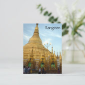 shwedagon rangoon briefkaart (Staand voorkant)