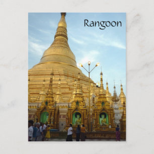 shwedagon rangoon briefkaart