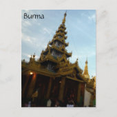 shwedagon stupa briefkaart (Voorkant)