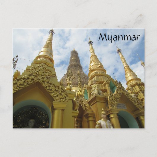 shwedagon stupas myanmar briefkaart (Voorkant)