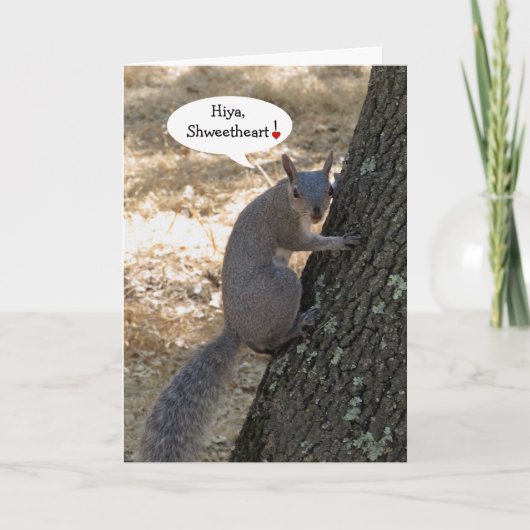 Shweeat Squirrel Valentijnsdag Card Feestdagen Kaart (Voorkant)