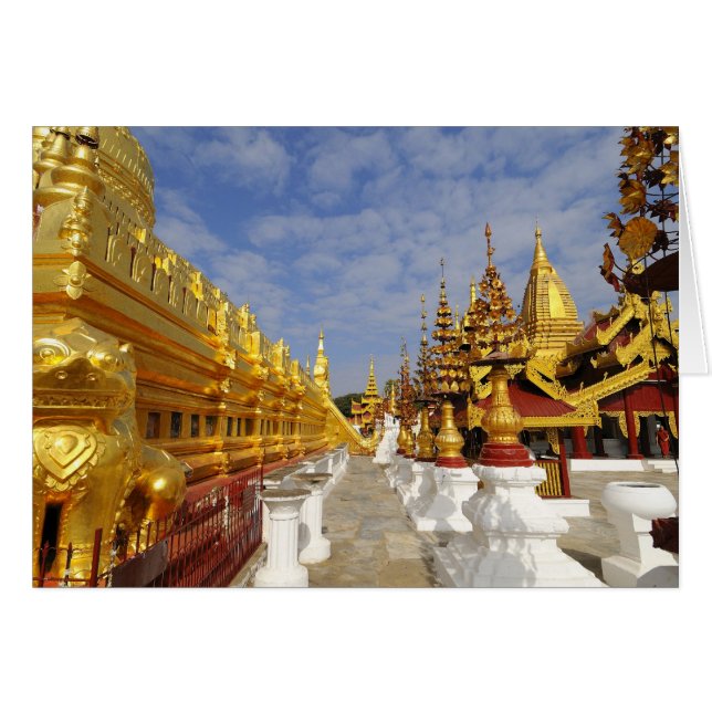 Shwezigon Pagoda-complex in Bagan (Pagan), (Voorkant Horizontaal)