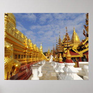 Shwezigon Pagode-complex in Bagan (Pagan), Poster