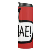 SHWMAE! Welsh Language Greeting Speech Bubble Thermosbeker (Geroteerd rechts)