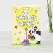 Shy Birthday wil wenskaart van Nicole Janes Kaart (Voorkant)