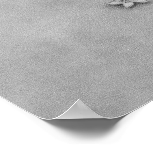 Shy Bloemenmeisje Poster (Hoek)