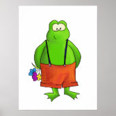 Shy Boy Frog Art Print (Voorkant)
