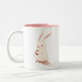 Shy Bunny Pink Two Tone Mok (Links)