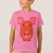 Shy Cartoon Aangepaste kinderen T-shirt (Voorkant)