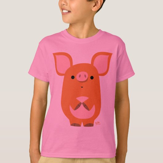 Shy Cartoon Aangepaste kinderen T-shirt (Voorkant)