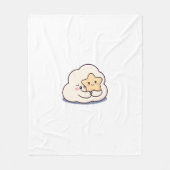 Shy Cloud Knuffelen Een Ster Fleece Deken (Voorkant)