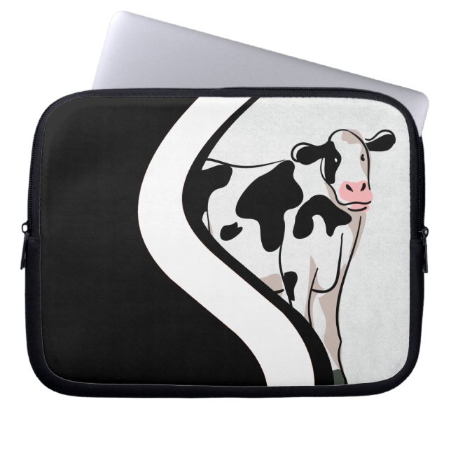 Shy Cow Laptop Sleeve (Voorkant)