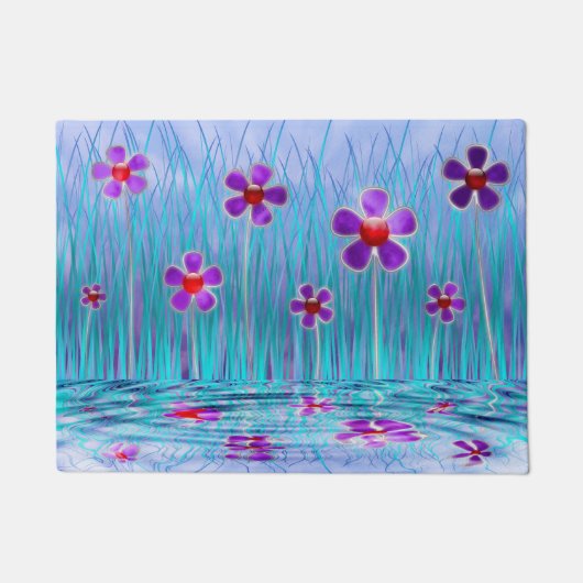Shy Daisies Doormat Deurmat (Voorkant)