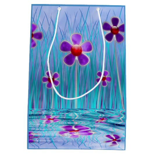 Shy Daisies Gift Bag Medium Cadeauzakje (Achterkant)