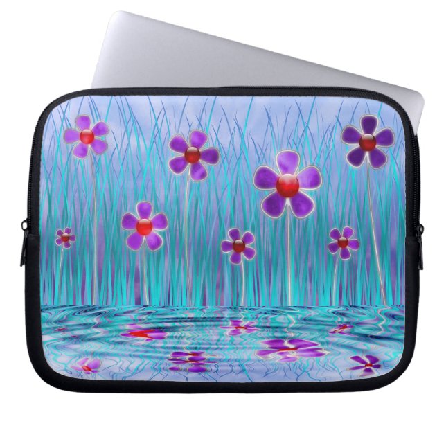 Shy Daisies-laptophoes Laptop Sleeve (Voorkant)