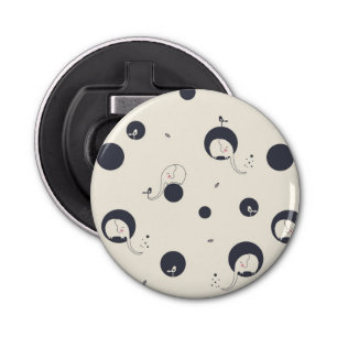 Shy Elephant Pattern Button Flesopener