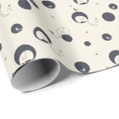 Shy Elephant Pattern Cadeaupapier (Rol Hoek)