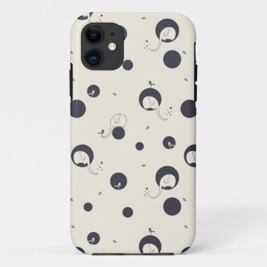 Shy Elephant Pattern Case-Mate iPhone Case (Achterkant)