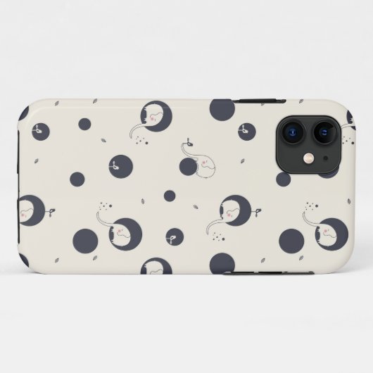 Shy Elephant Pattern Case-Mate iPhone Case (Achterkant (horizontaal))